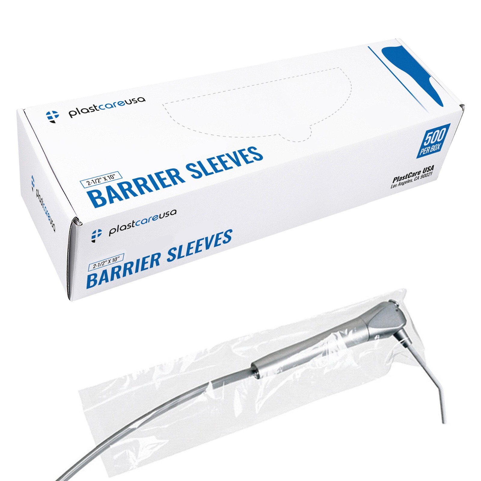 5000 2.5″ x 10″ Air/Water Dental Syringe Sleeves Covers, Handpiece Plastic
