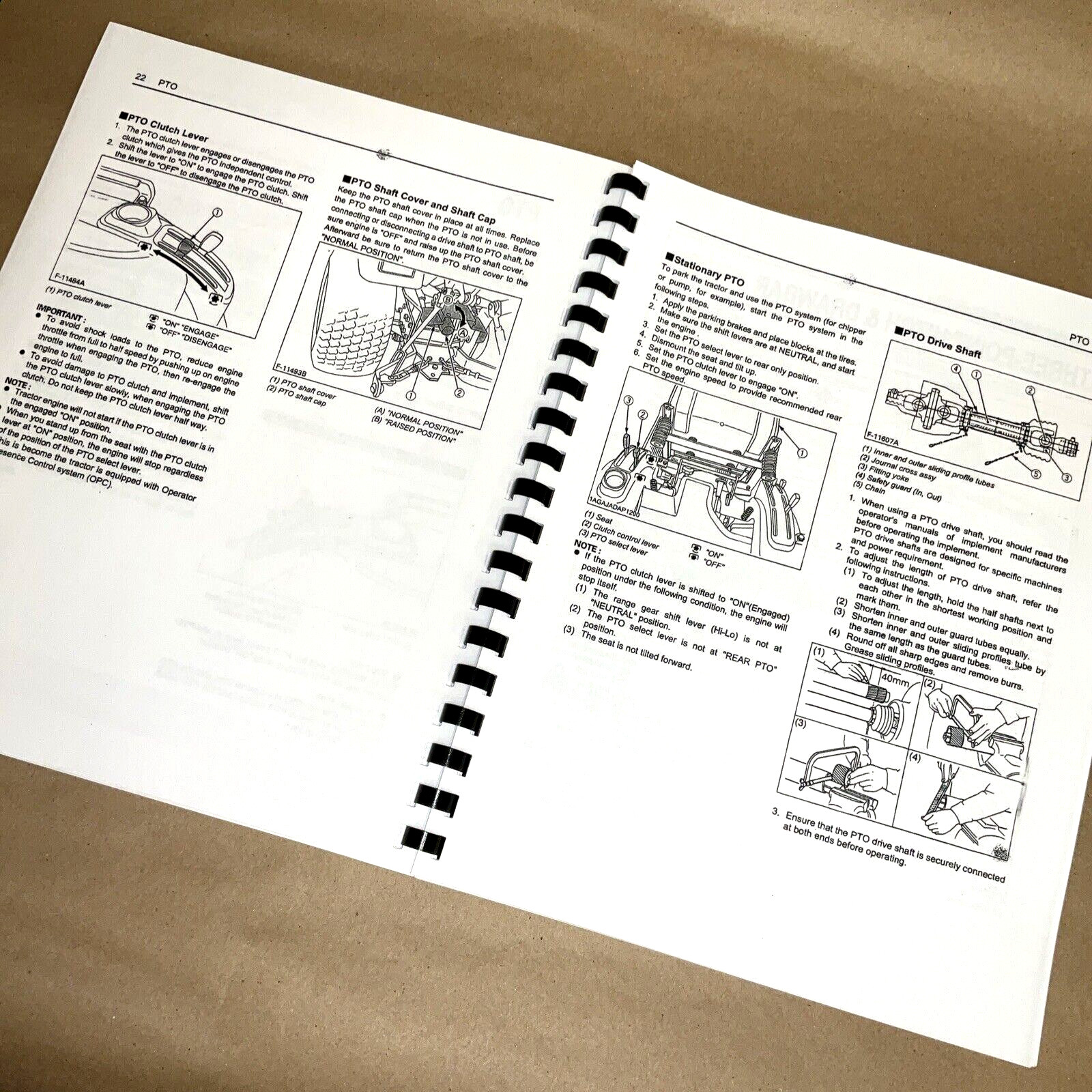 Operators Manual for Kubota BX1500 BX1800 BX2200 Tractor Owners Maintenance