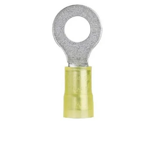 PANDUIT PN10-14R-L Ring Term,Nylon,1/4 in.,1.210 in.,PK50