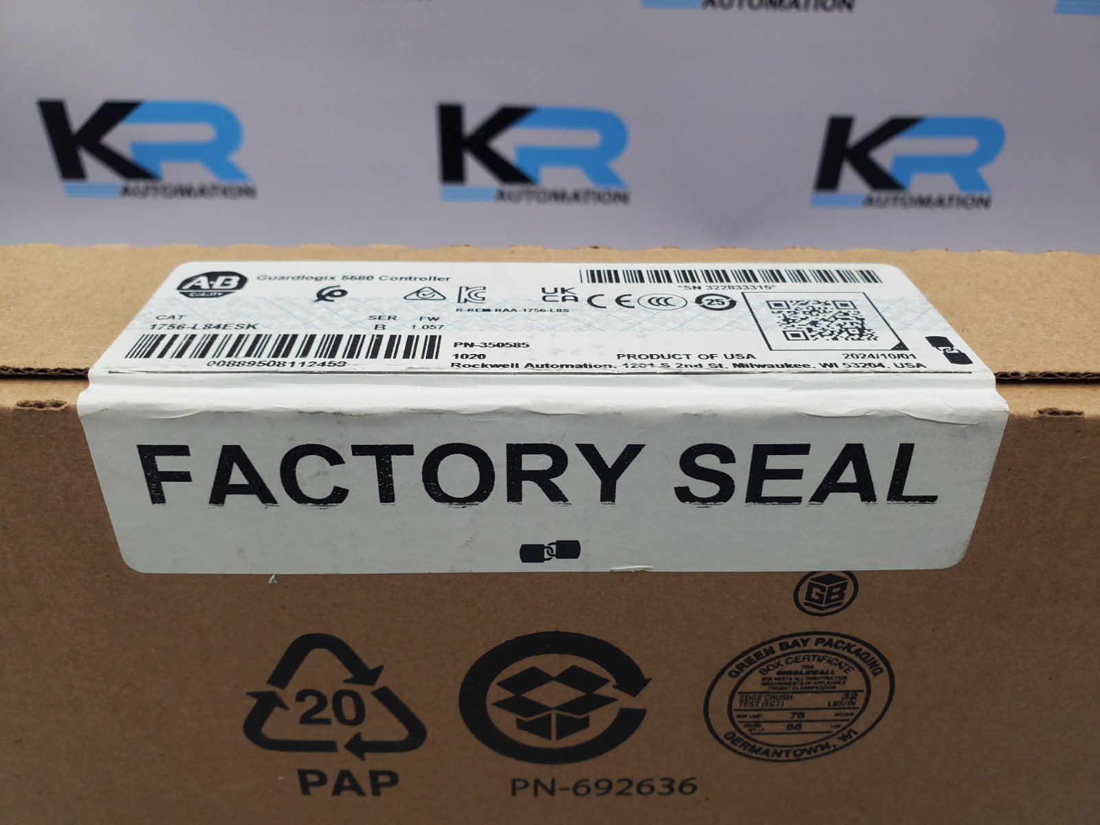 Allen Bradley 1756-L84ES GuardLogix 5580 Safety Controller