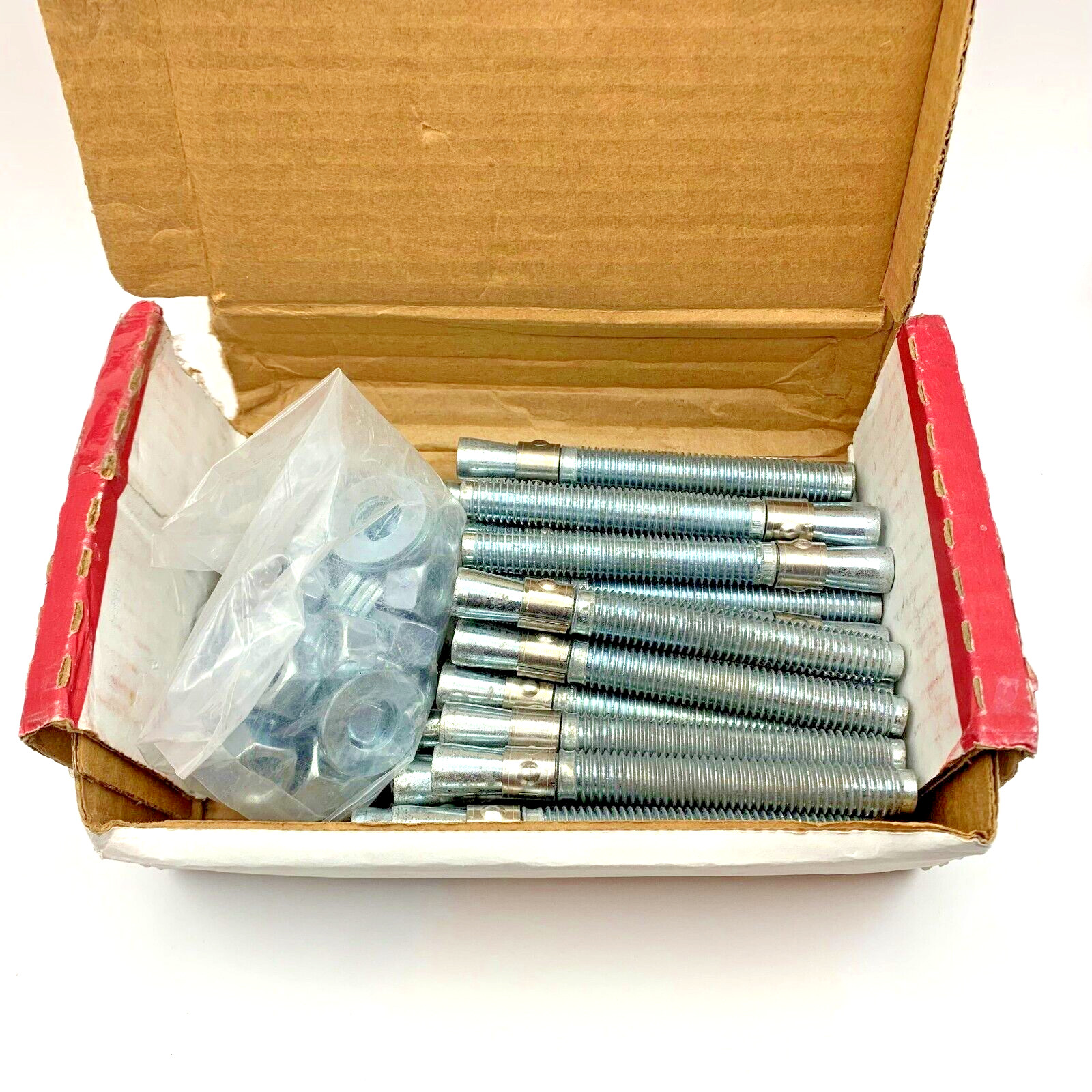 (25 Pack) Redhead TRUBOLT WS-1244 Wedge Anchor, 1/2″ Dia., 4-1/2″ L