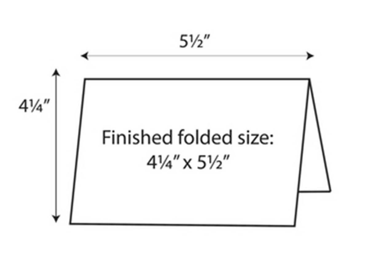 Blank Note Cards, 5.5″x 4.25″ (folded), 2-UP on 8.5″x 11″ Wh Vellum – 50 Sheets