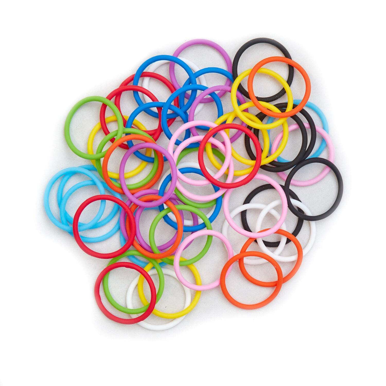 Band Joes 1/8 Round Cross Section Silicone Bands 2.25 x 0.125 inch Hair Card Pla