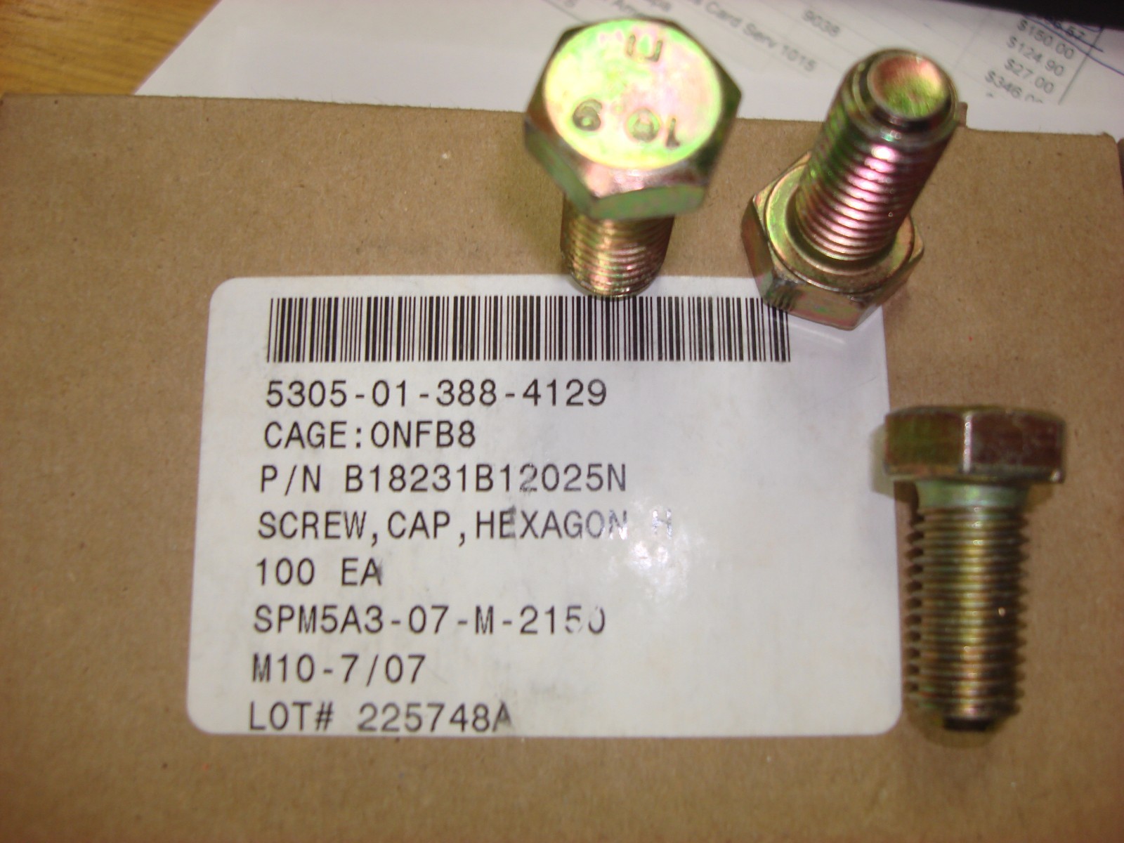 (100) M12-1.75 x 25 or M12x25 12mm x 25mm Hex Bolt 10.9 Zinc