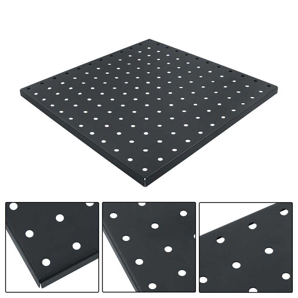 4 Pack Metal Pegboard Panels Black Pegboards Wall Organizer For Walls Home