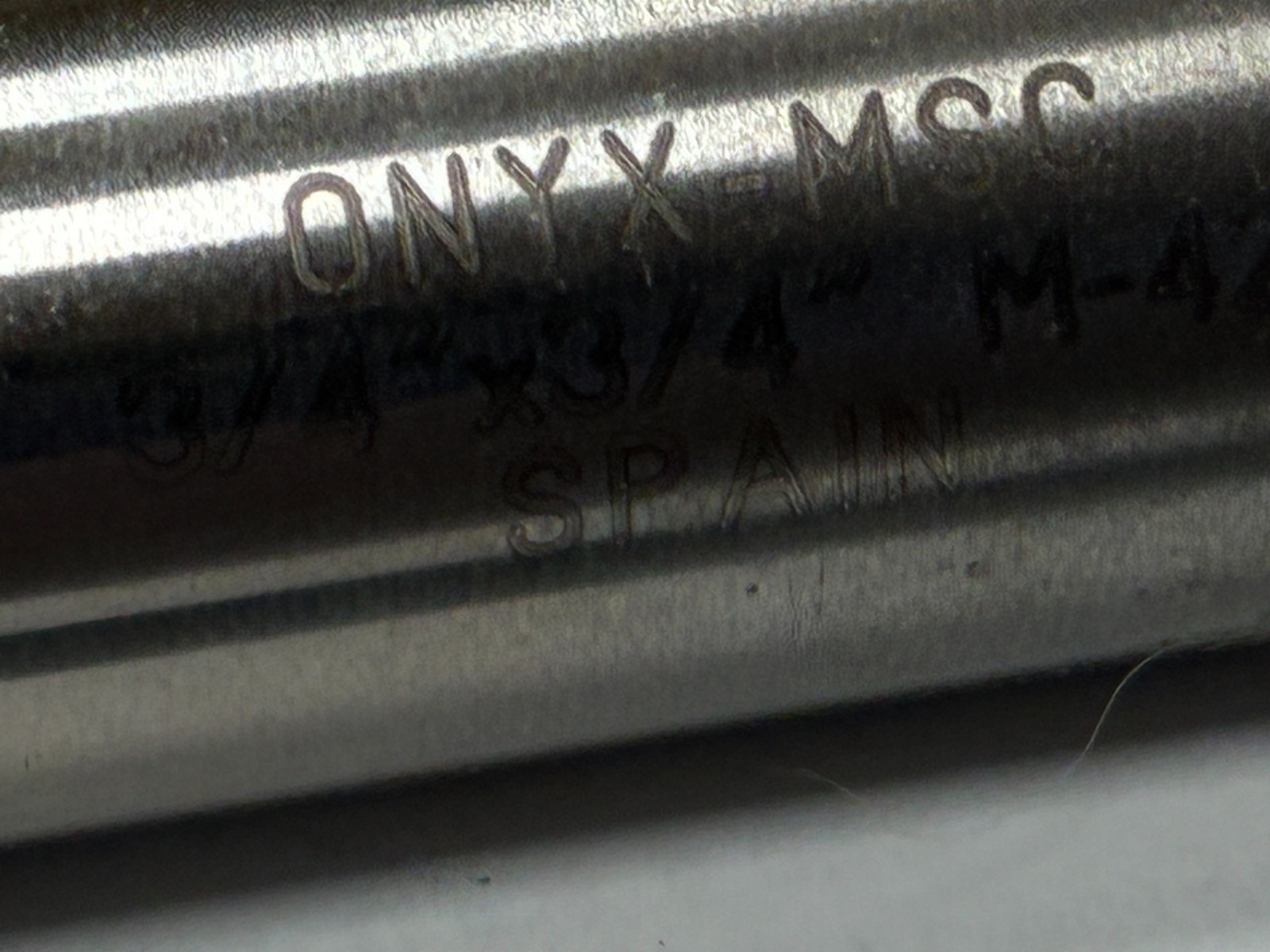 ONYX-MSC 3/4″x 3/4″x1-1/4″x 3-1/2″, M42 Cobalt, 4-Flute, Roughing End Mill