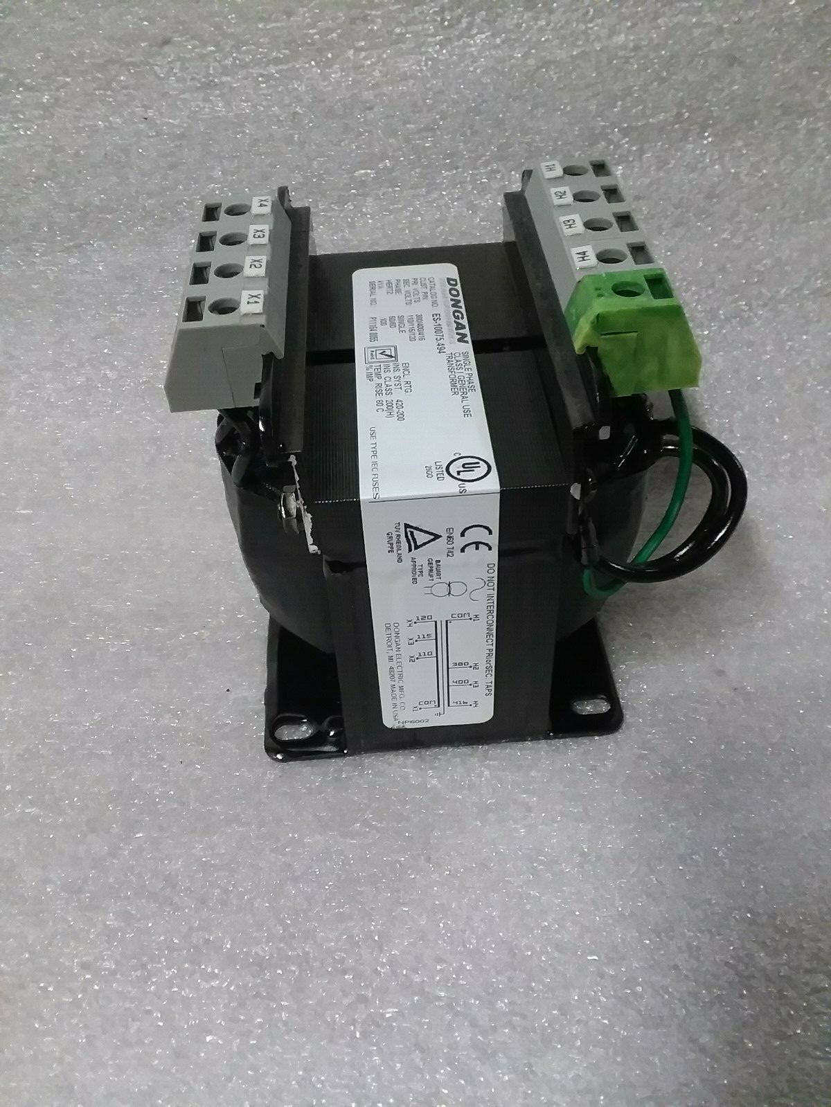 Dongan ES-10075.494 Multi Tap Transformer 100VA 380 400 416 / 110vac 115vac 120