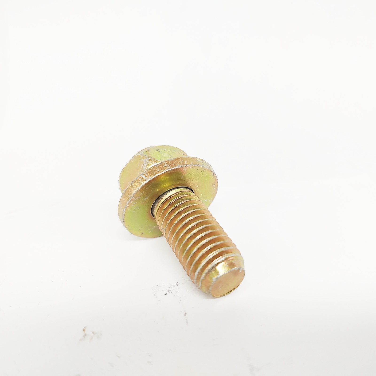 M12-1.75 X 30mm, 4037 Alloy Class 10.9 Sems DIN 933, Yellow Zinc Bolts, 275-QTY