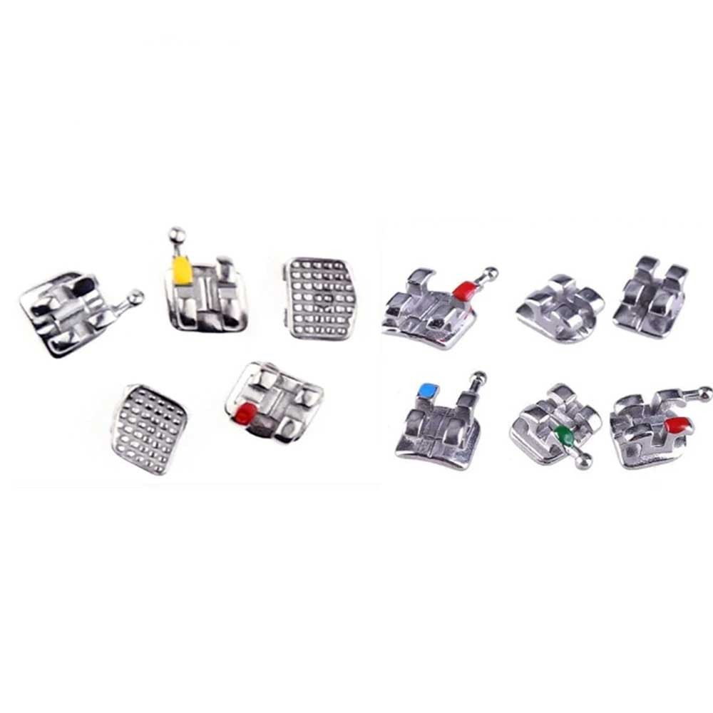 1pack Dental Orthodontic Brackets Braces Metal Monoblock （20Pcs/pack）