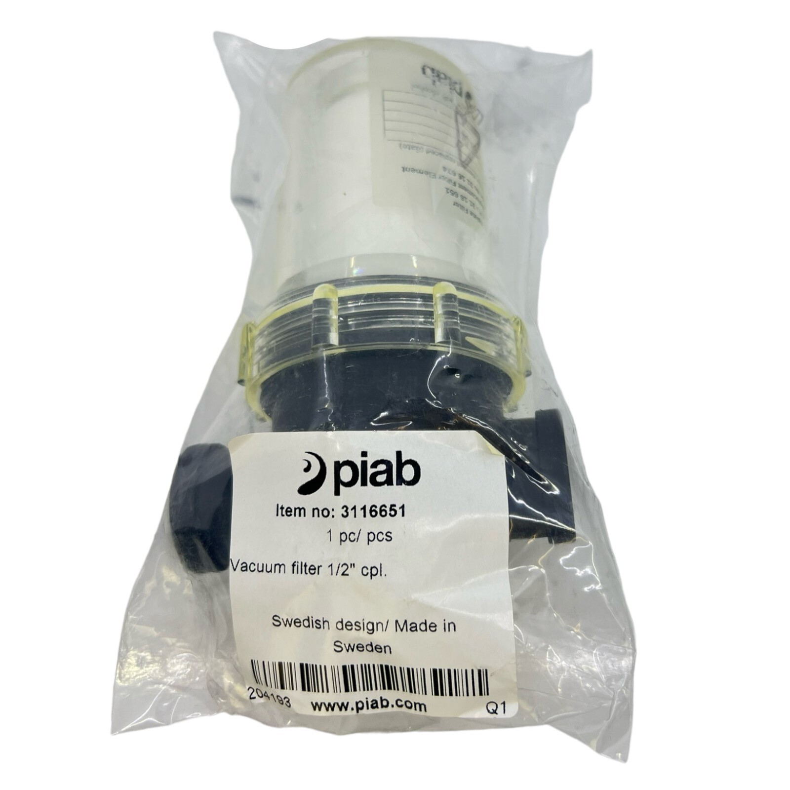 Piab 3116651 Filter Unit G1 1/2
