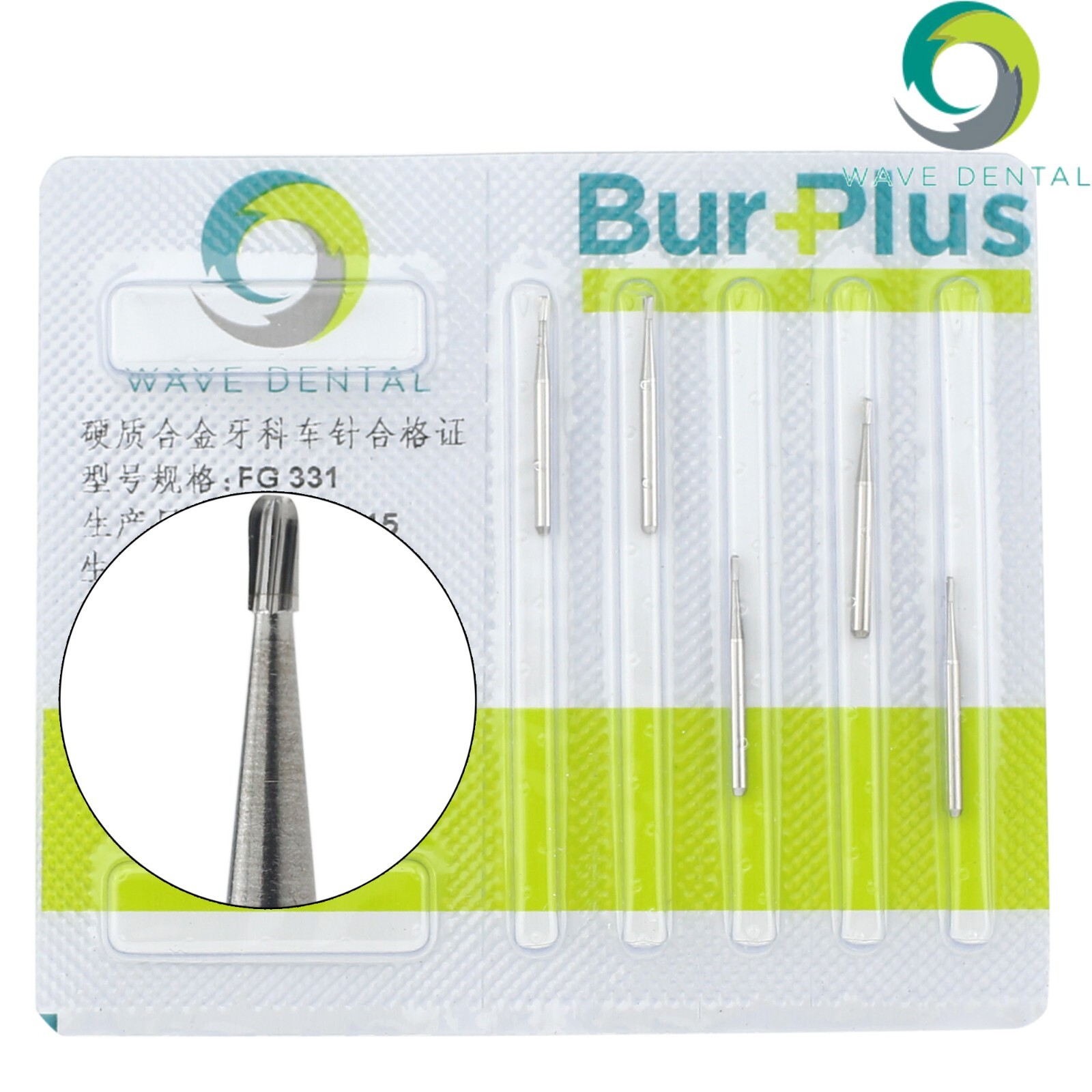 US Wave Dental FG330 Bur FG331 Bur Tungsten Carbide Friction Grip Pear PRIMA UK