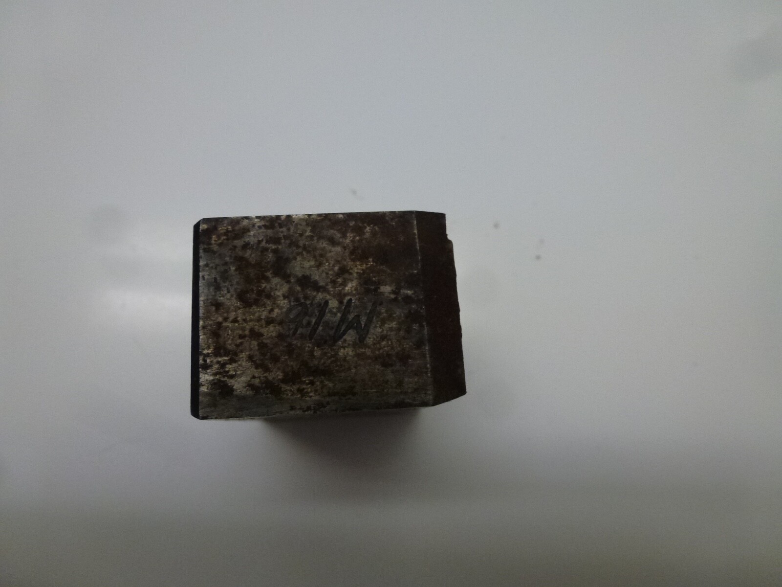 OLD VINTAGE RARE IRON STAMP BLOCK PRINT IMAGE OF LONGHORN AS IS Rust & Corrosion