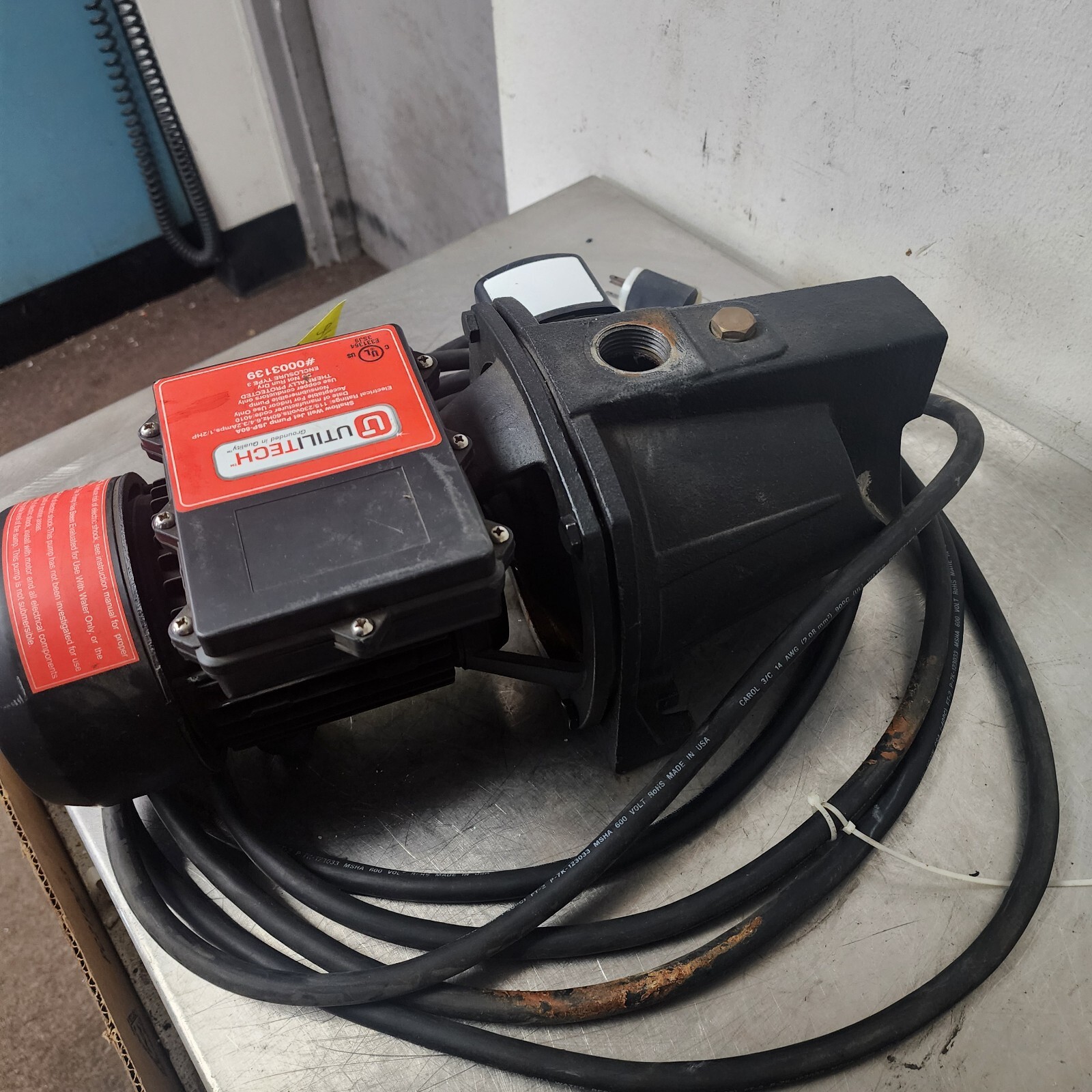 Utilitech 1/2HP Shallow Well Jet Pump JSP-60A 12.5 GPM #5 [Z3F]