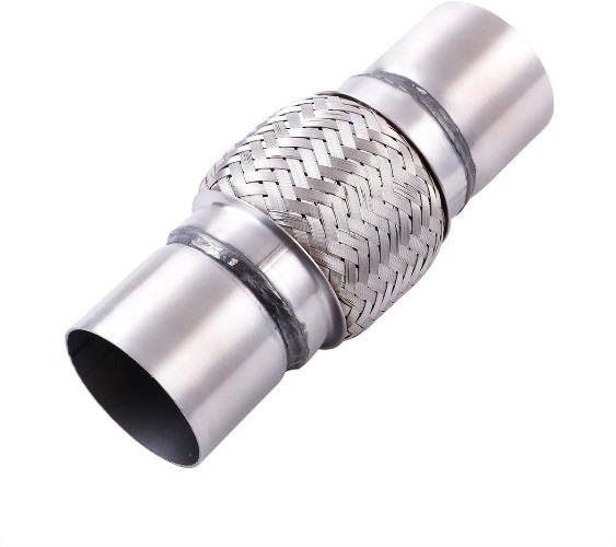 2.25”x 4” Flexible Exhaust Pipe Double Braid Heavy Duty Unive Size: 2.25x4x8