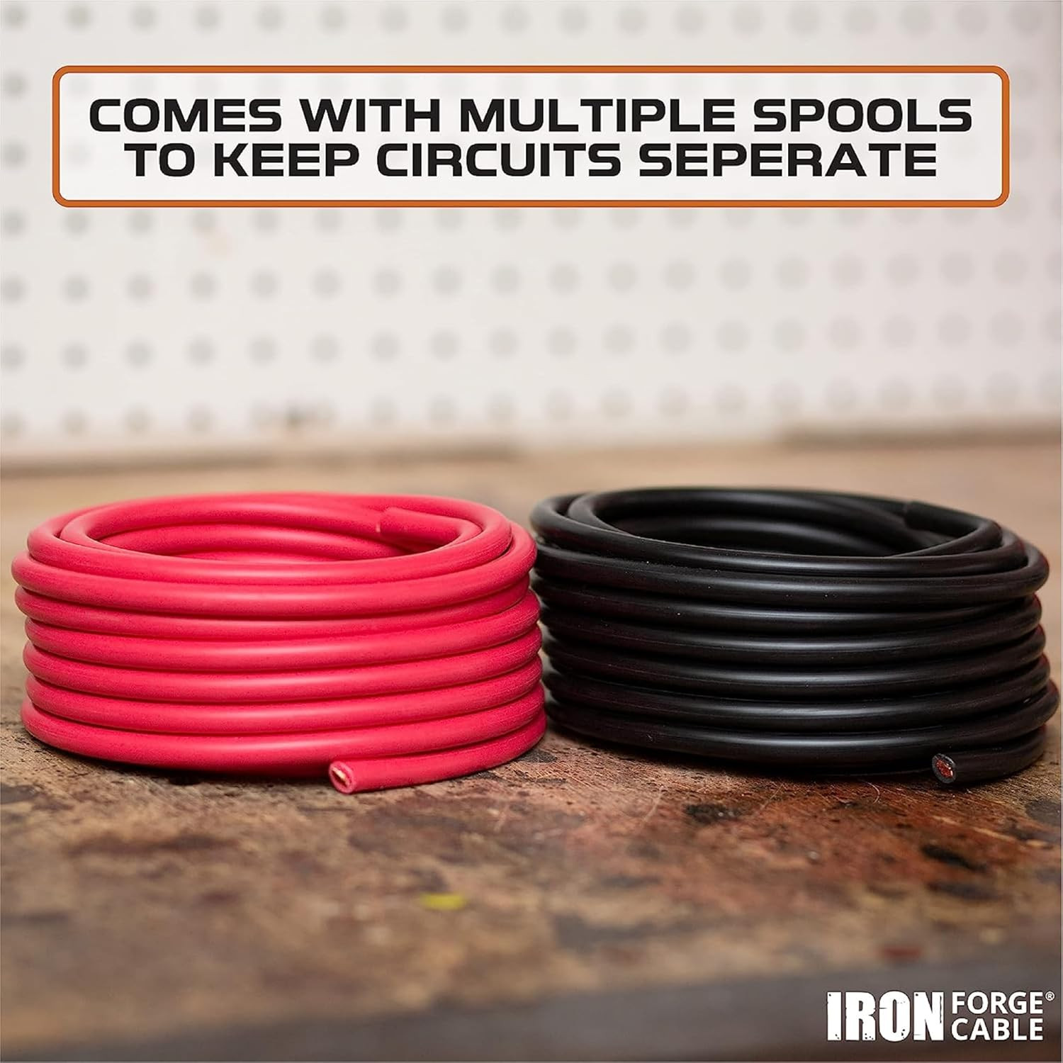 20 Ft 6 Gauge Wire – 2 Pack 10Ft Copper Clad Aluminum Primary Cable 6 AWG Heavy