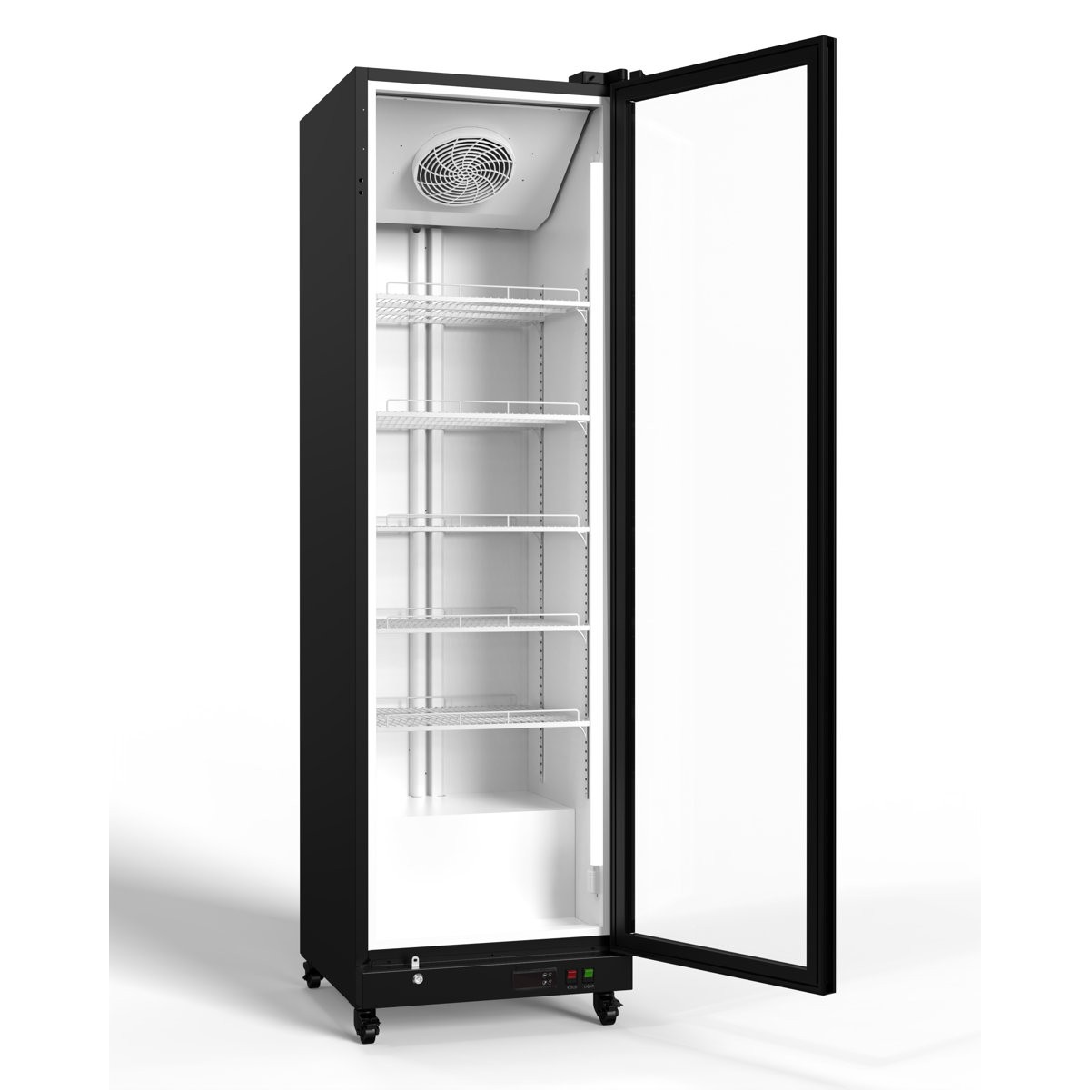 Yeego Display Fridge Glass Door Commercial Merchandiser Store Cooler 12.36 Cu.ft