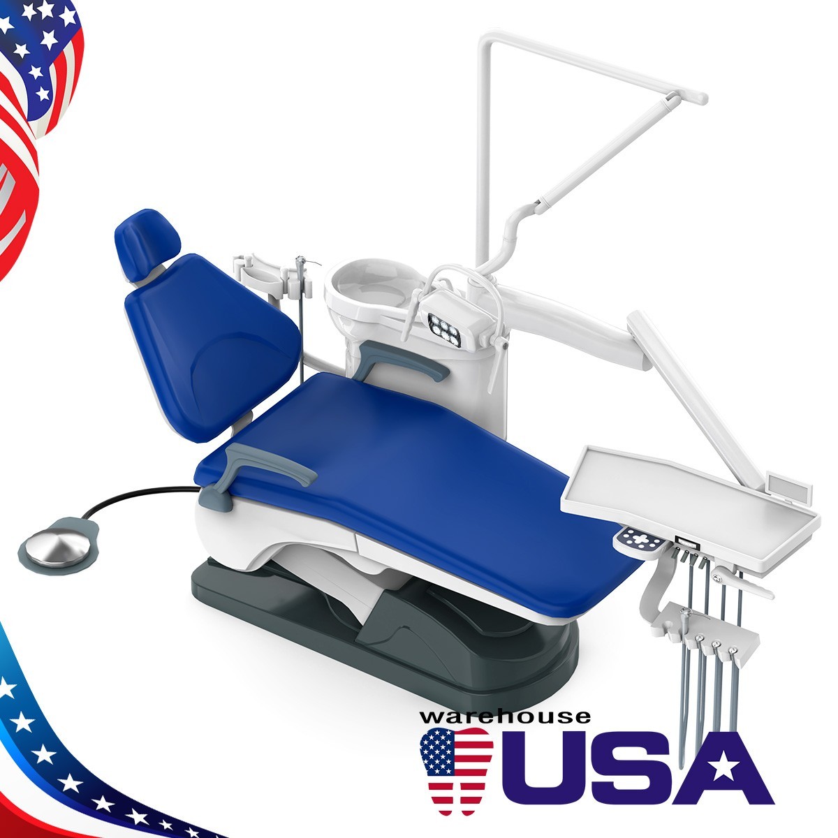 Dental Unit Surgery Chair Computer Controlled DC Motor&Stool TJ2688-A1 110V
