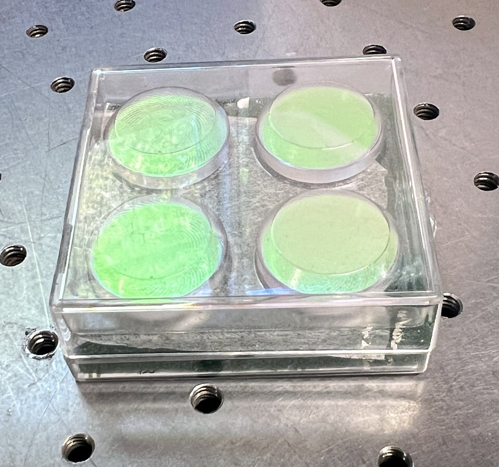 QTF Fused Silica Ø1″ HR 1064nm 532nm @ 45° mirror, HT 355nm